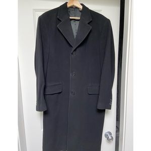 Mens Medium Zara Long Wool Jacket